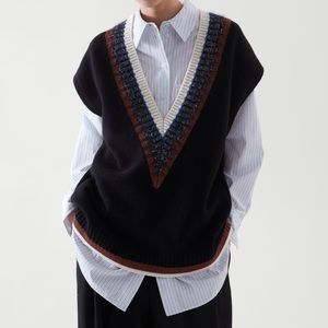 COS Striped Knitted Vest
